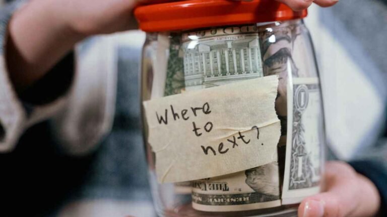 jar with money representing things I stopped buying to save money