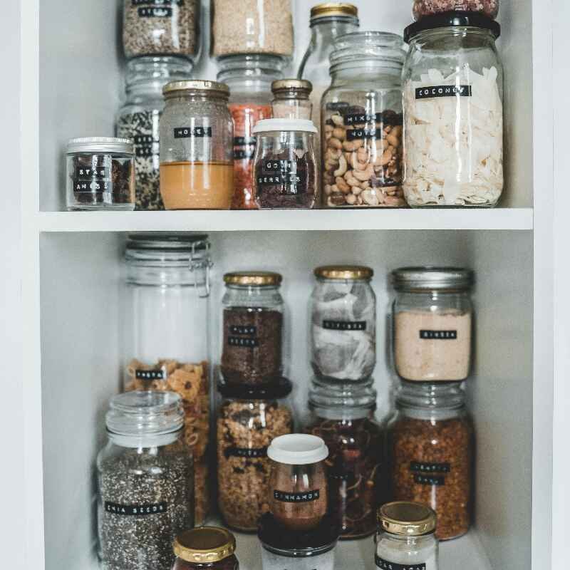 Meal prep storage for weekly Aldi meal plan