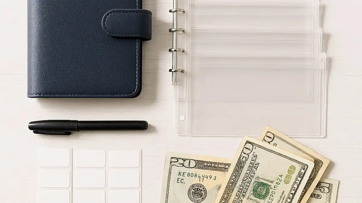 cheap cash stuffing binder supplies dollar tree under $5