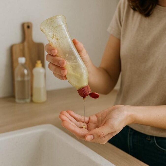 person using old items underconsumption core tips