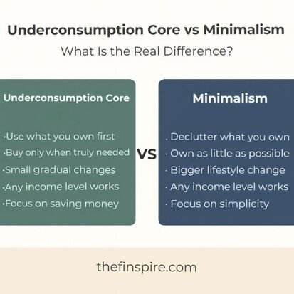 underconsumption core vs minimalism 